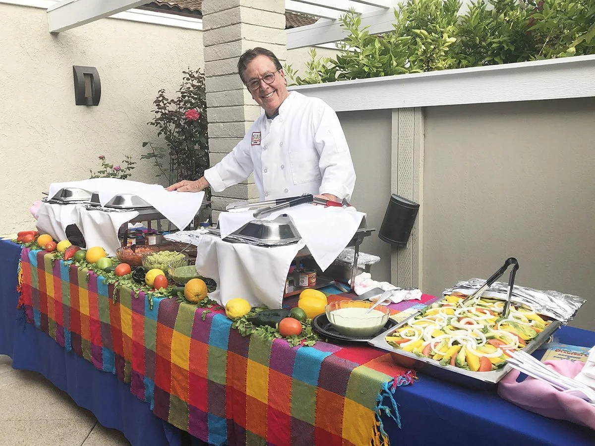 Food arranged at an Olamendi’s catering table